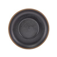 Kava Black Stoneware Saucer